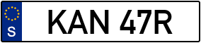 Truck License Plate